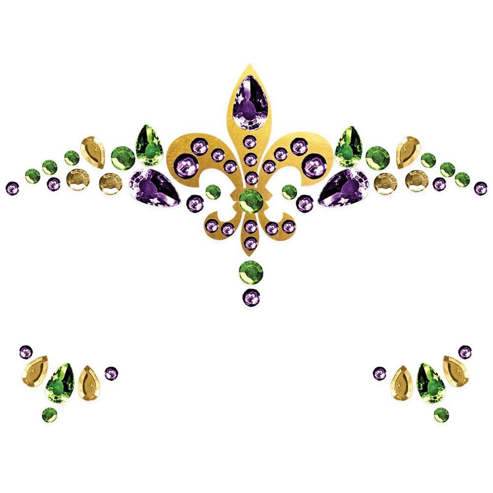 Assorted Gold Stick on Face Gems (Each) – Mardi Gras Spot