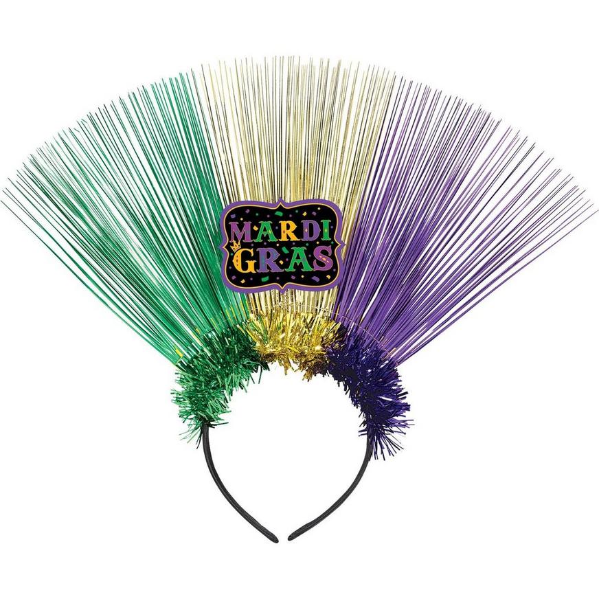 Tinsel Mardi Gras Headband