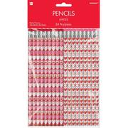 Valentine's Day Heart Pencils 24ct