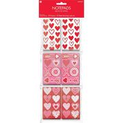 Valentine's Day Heart Notepads 30ct