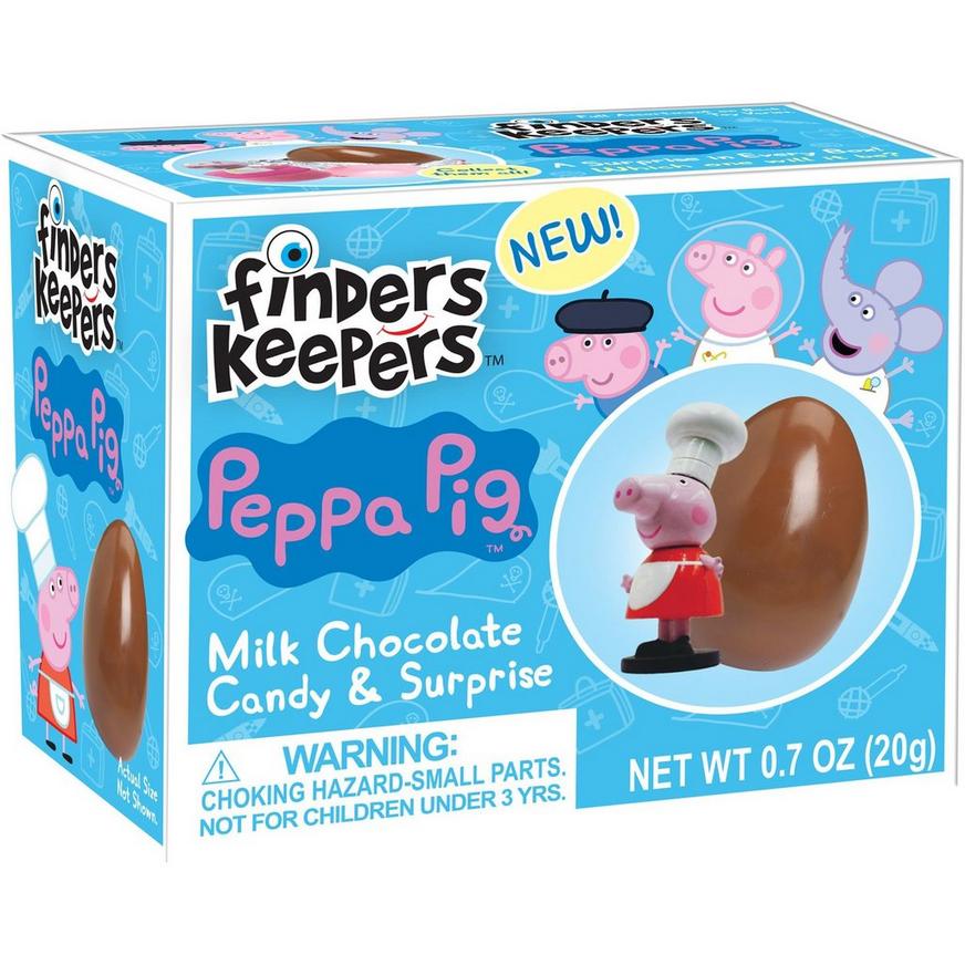 peppa pig finders keepers   milk chocolate candy and toy surprise   3 boxes 