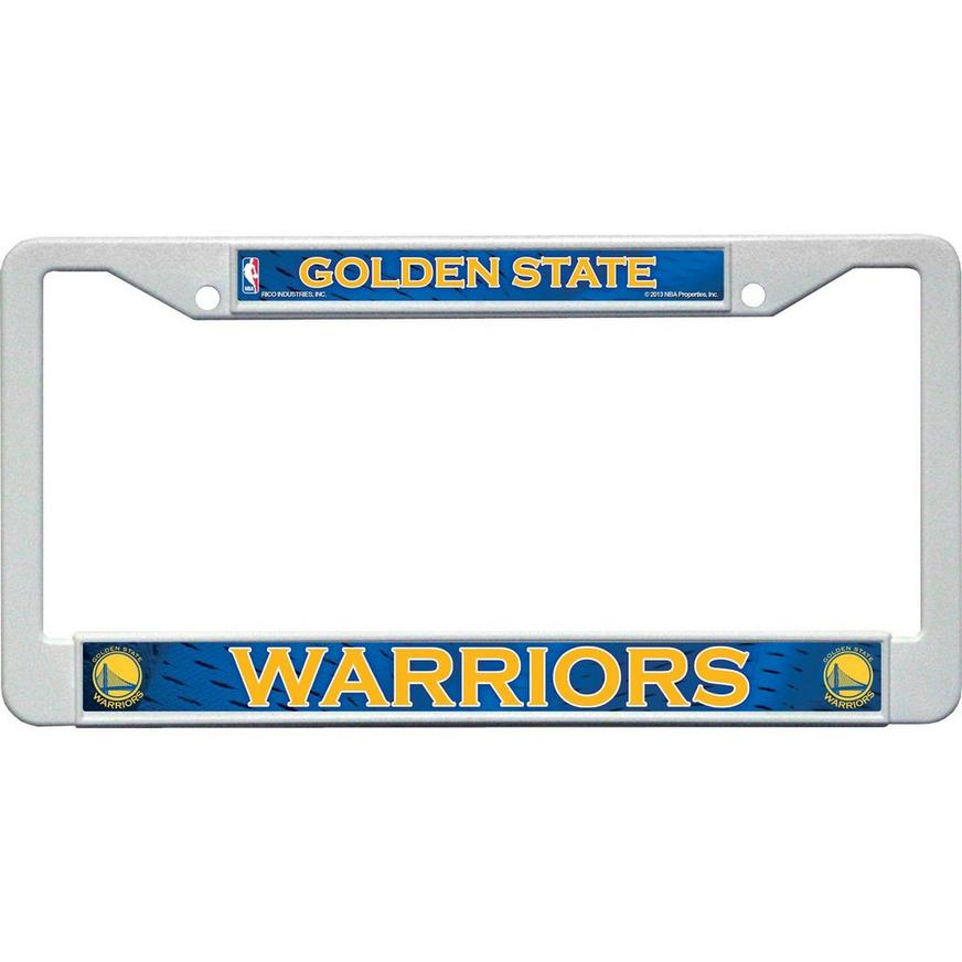 EliteAuto3K Golden State Warriors License Plate Frame Cover Black
