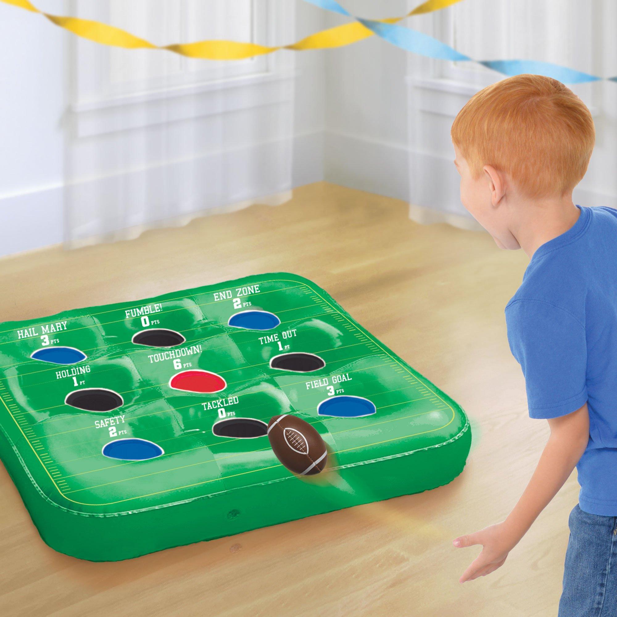 Inflatable Football Toss Game 27in x 27in Party City