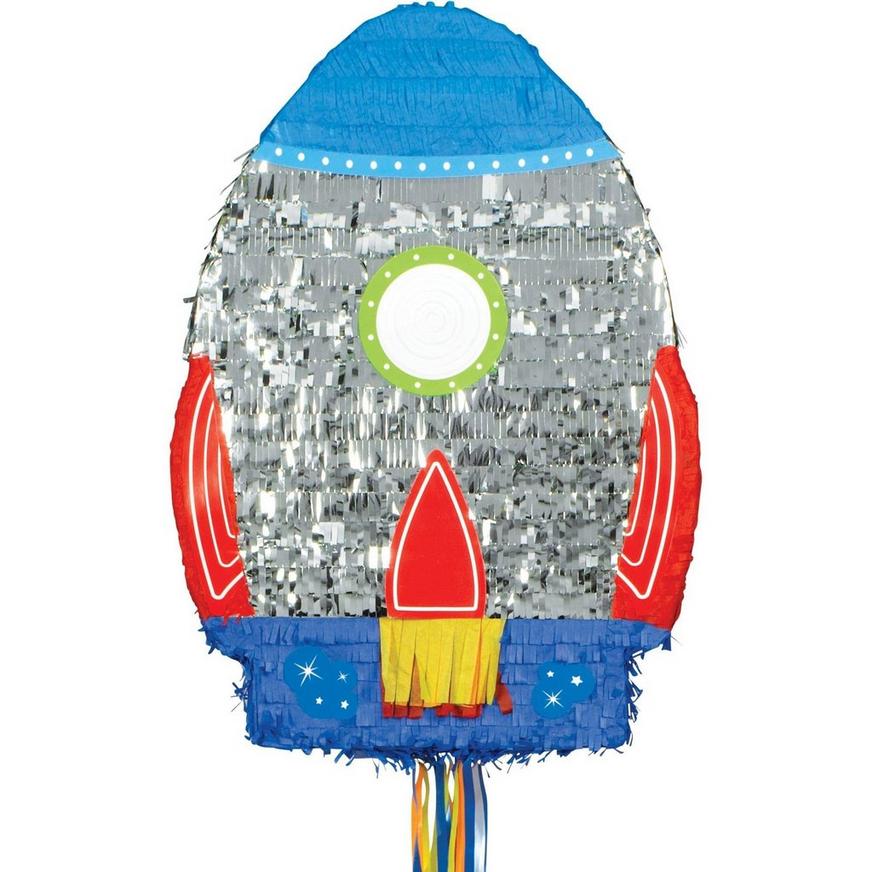 Pull String Blast Off Rocket Pinata with Candy