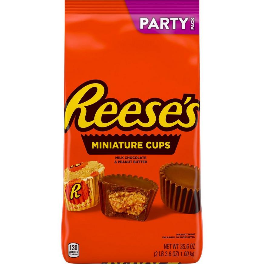 Milk Chocolate Reese's Peanut Butter Miniature Cups Party Pack
