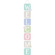 Pastel Spring Stacked Welcome Sign