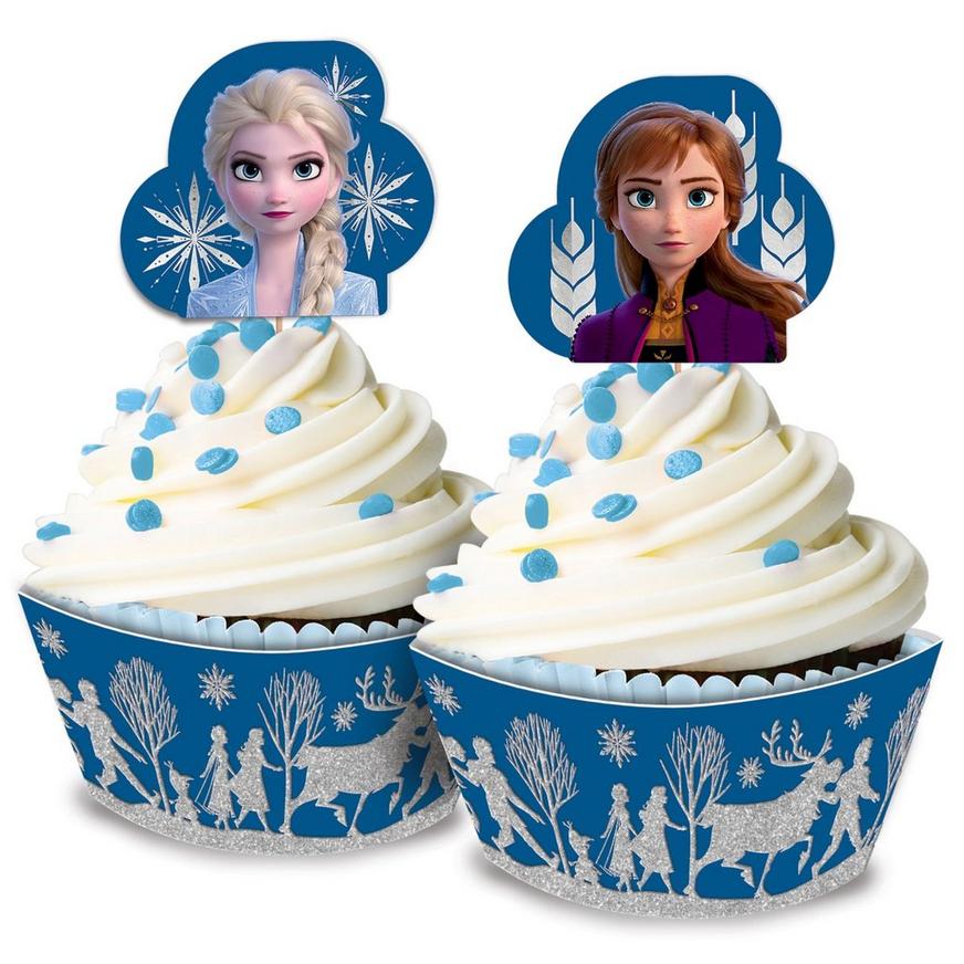 Glitter Frozen 2 Cupcake Kit for 24