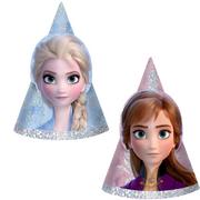 Mini Prismatic Frozen 2 Party Hats 8ct