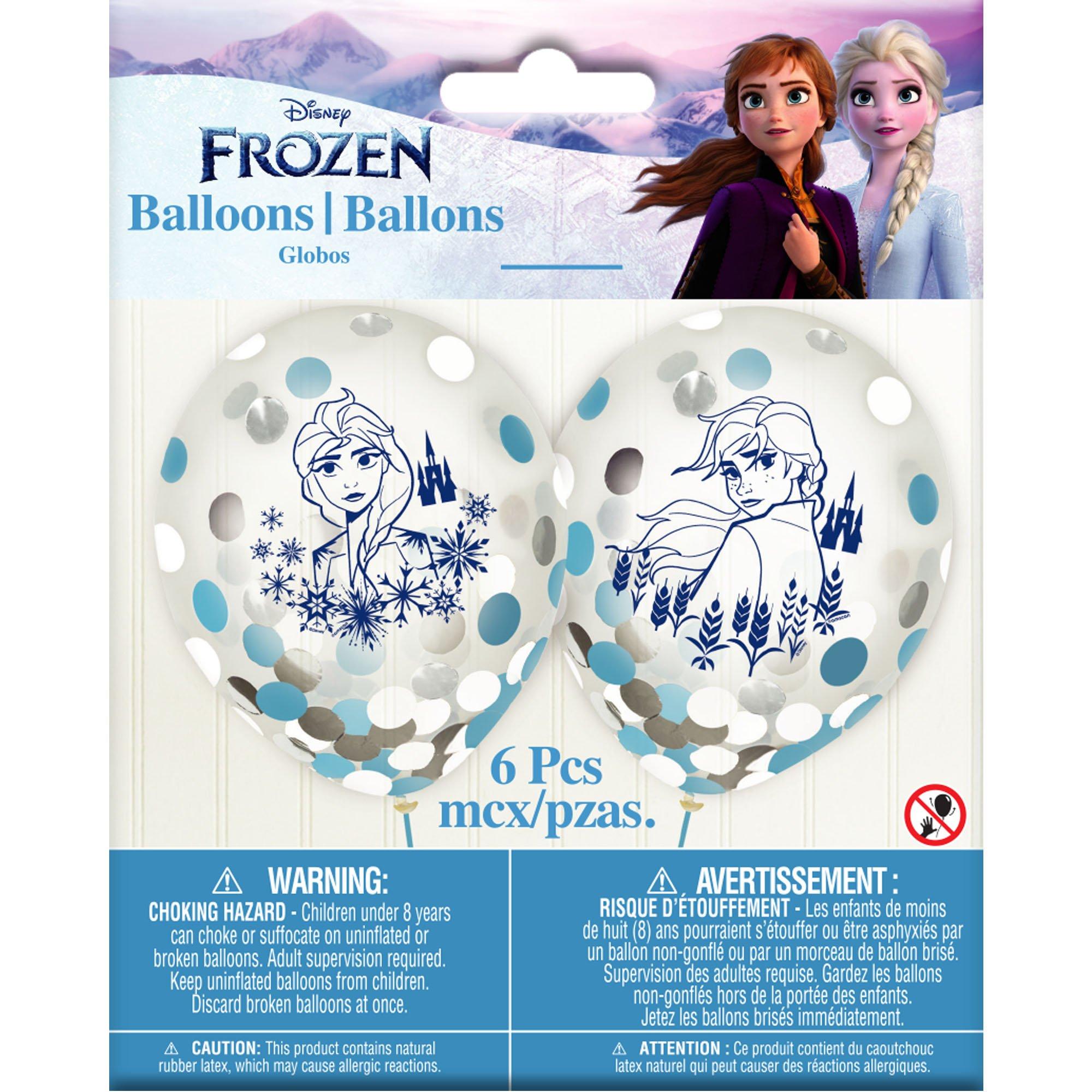 6ct, Frozen 2 Confetti Balloons