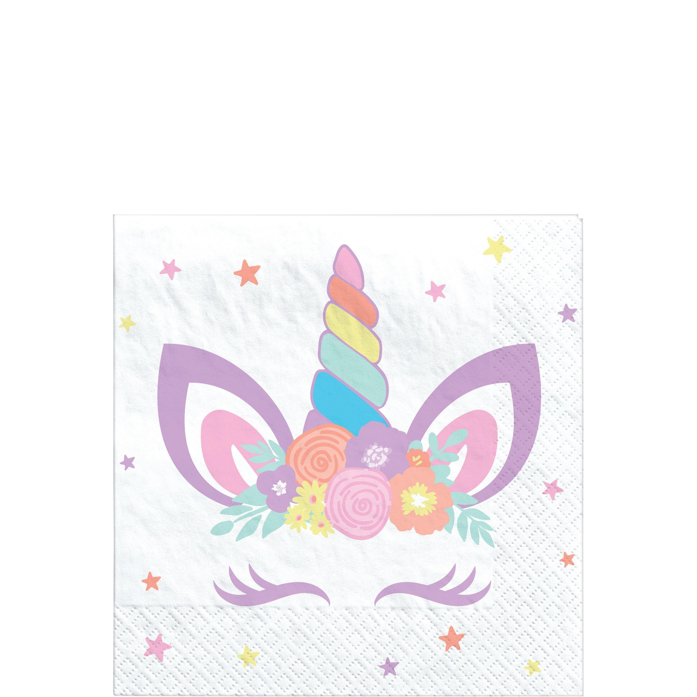 Unicorn Party Beverage Napkins 16ct Party City