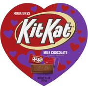 Kit Kat® Miniatures Valentine's Day Heart-Shaped Gift Box, 6.4oz - Milk Chocolate