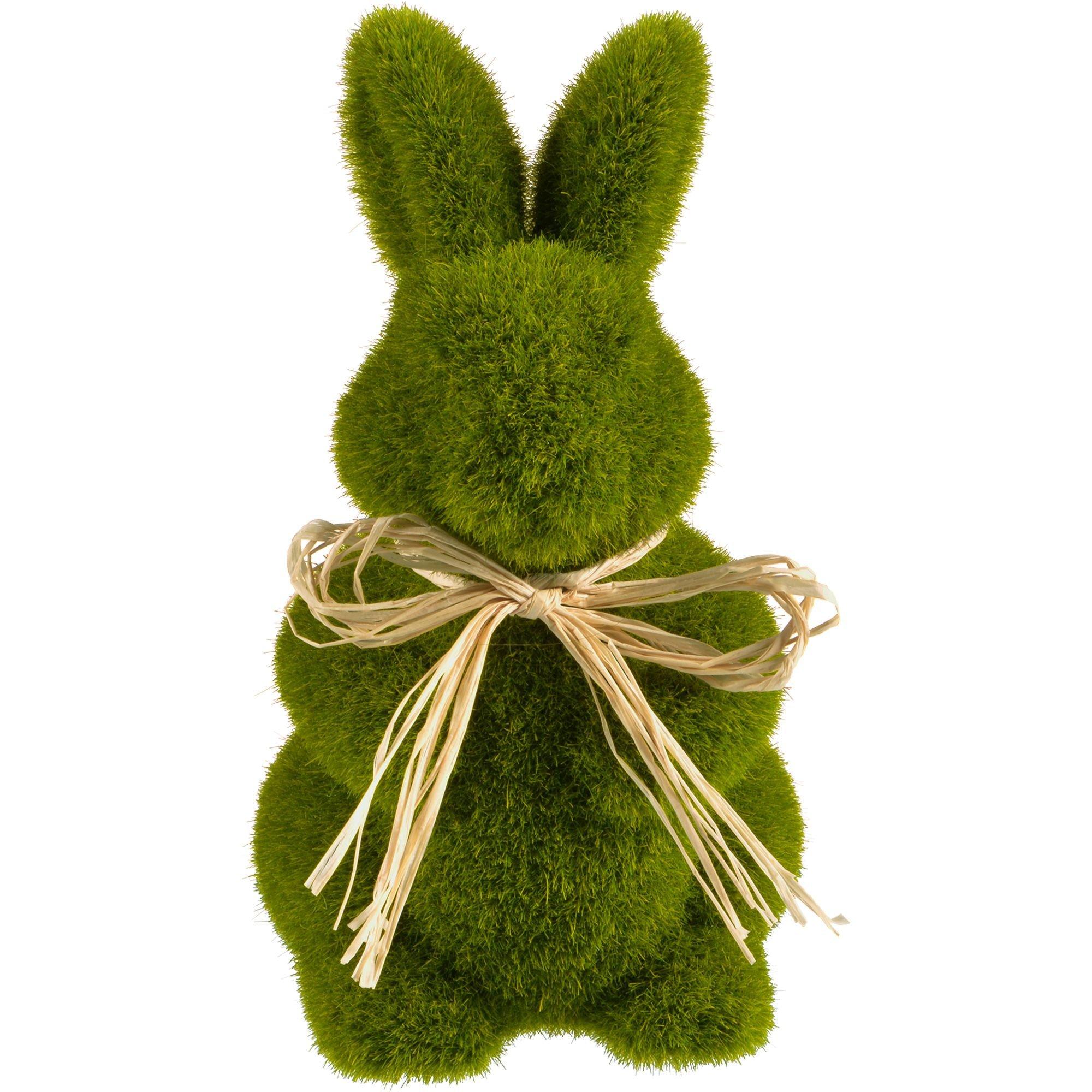 Artificial Moss Bunny Decoration, Foam Base, Decorated with Flower Blo –  National Tree Company