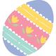 Pastel Easter Egg Cutout