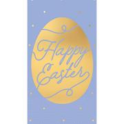 Metallic Happy Easter Gold Egg Guest Towels 16ct