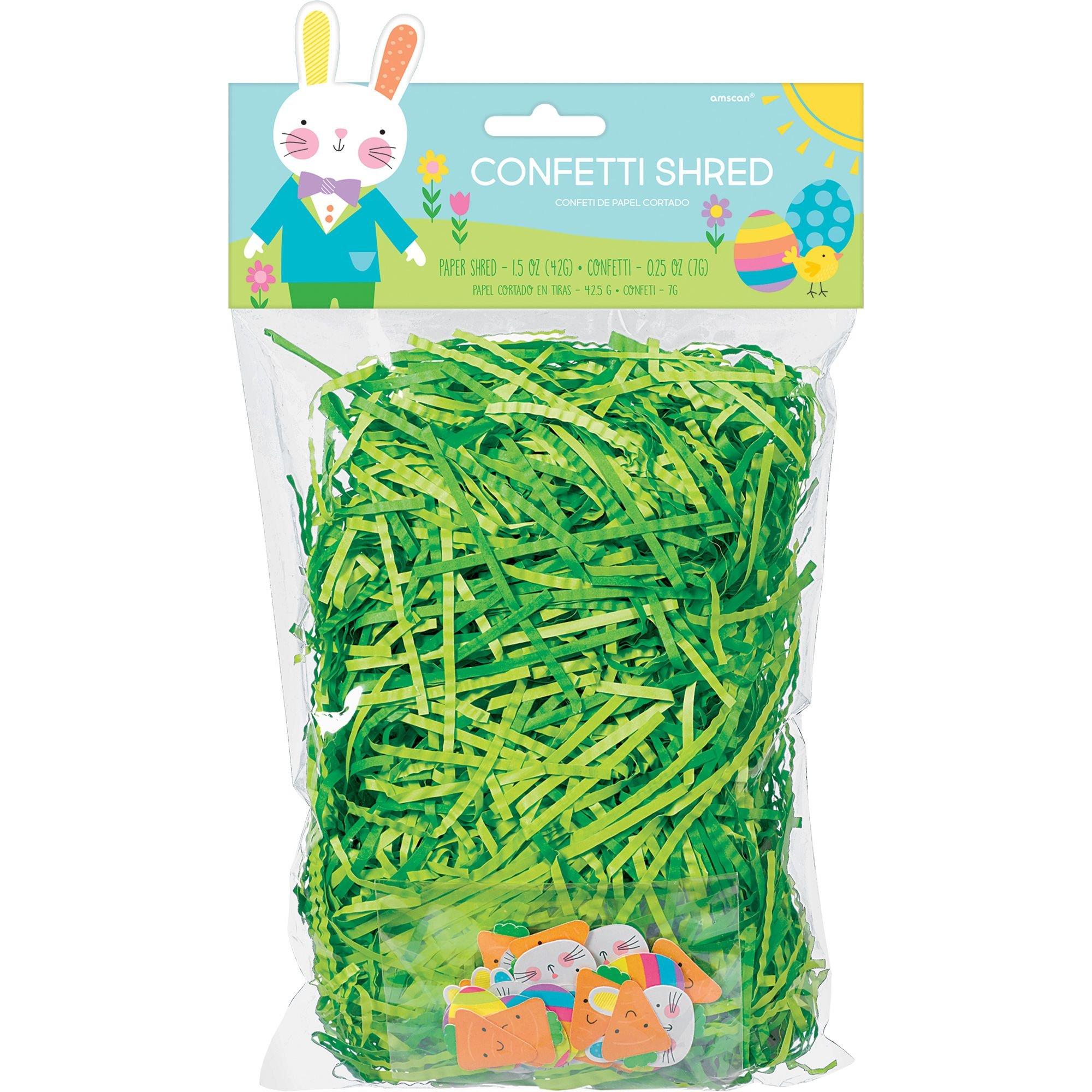 Single Package 1.75 Ounce Green Easter Basket Grass