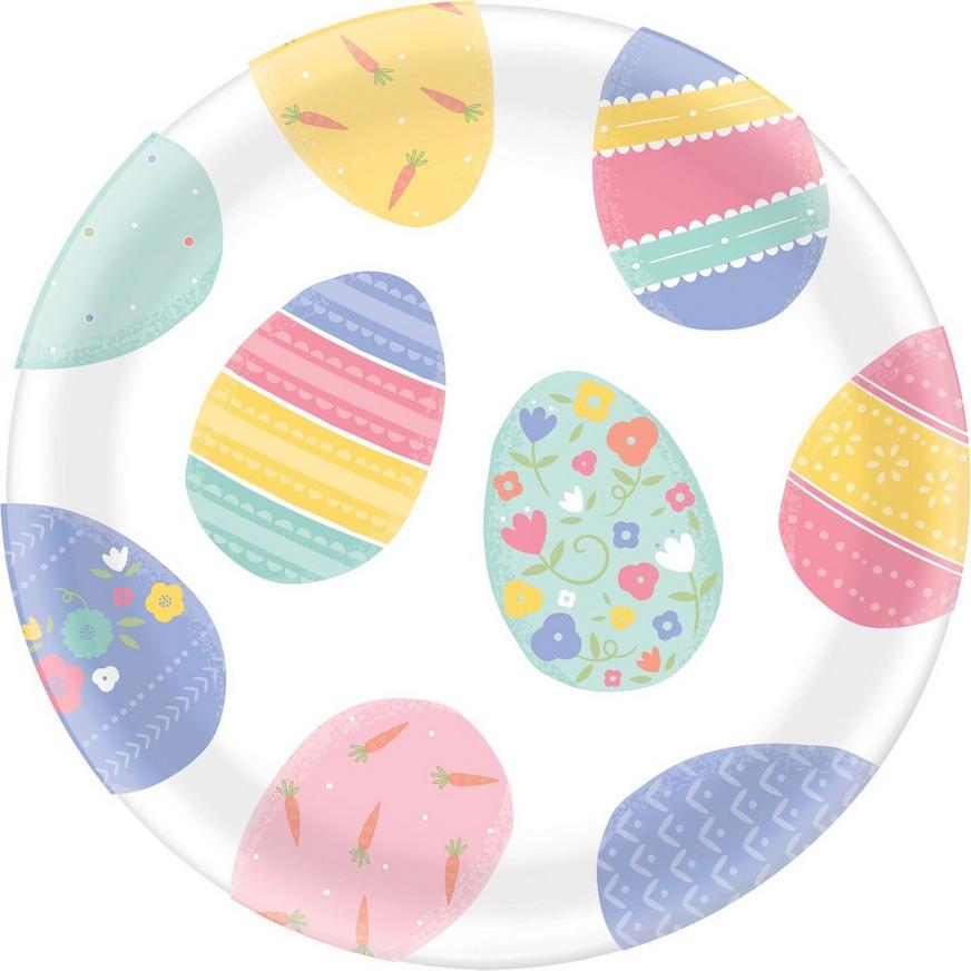Pretty Pastel Easter Egg Round Platter