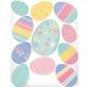 Pretty Pastel Easter Egg Decals 11ct