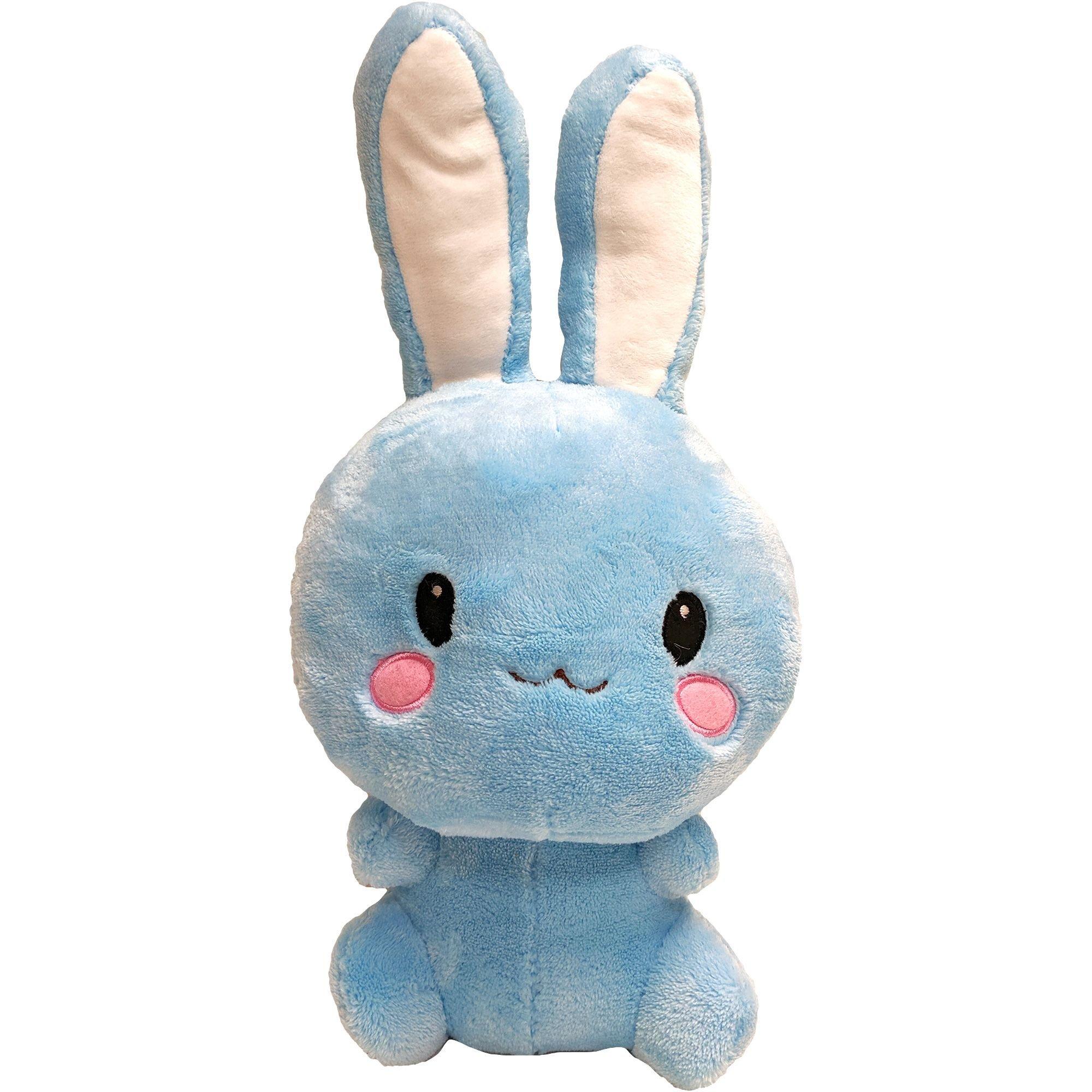 Ivory & Blue Plush Bunny Soft Toy (16cm)