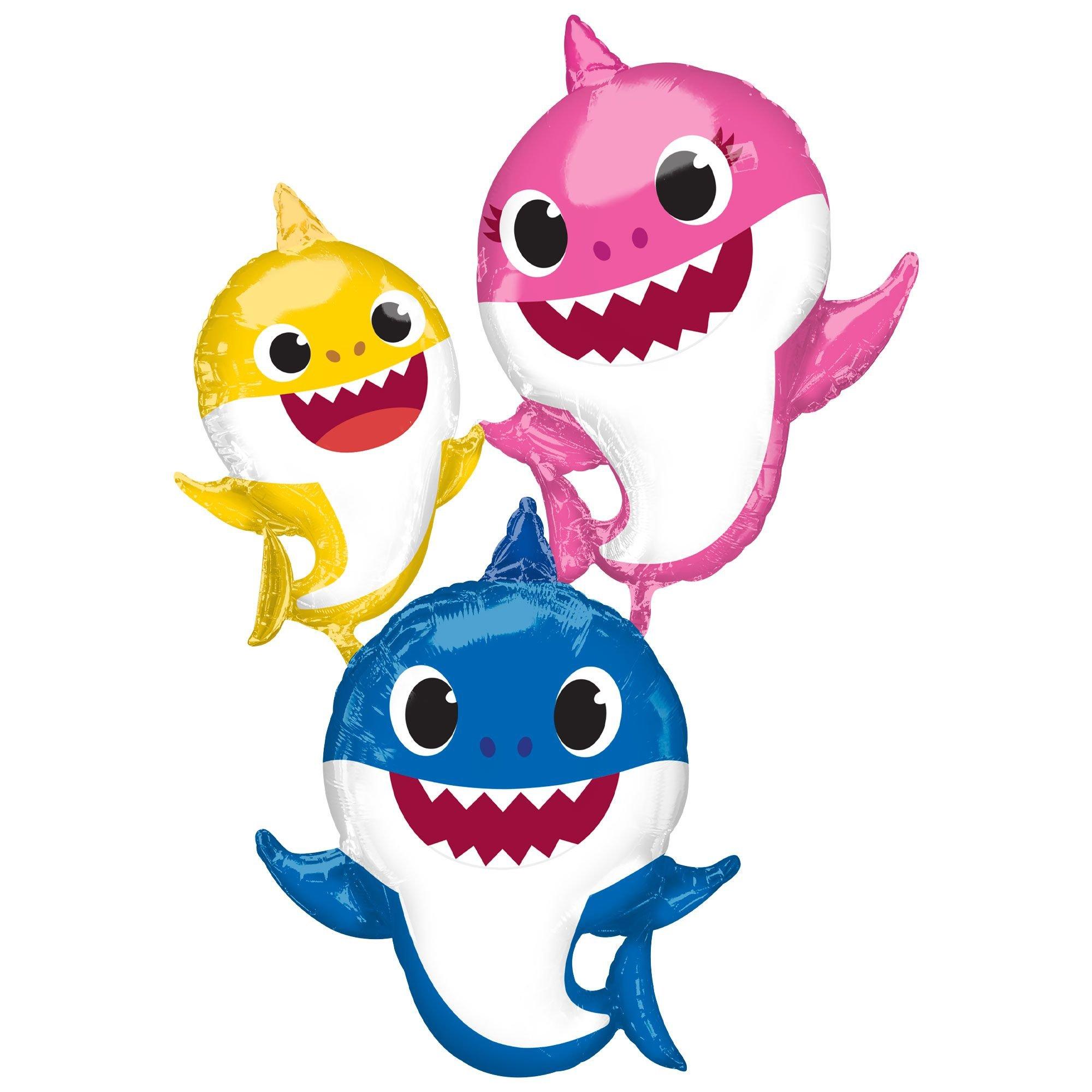 Gliding Baby Shark Family Balloon 3ft x 5 1/2ft