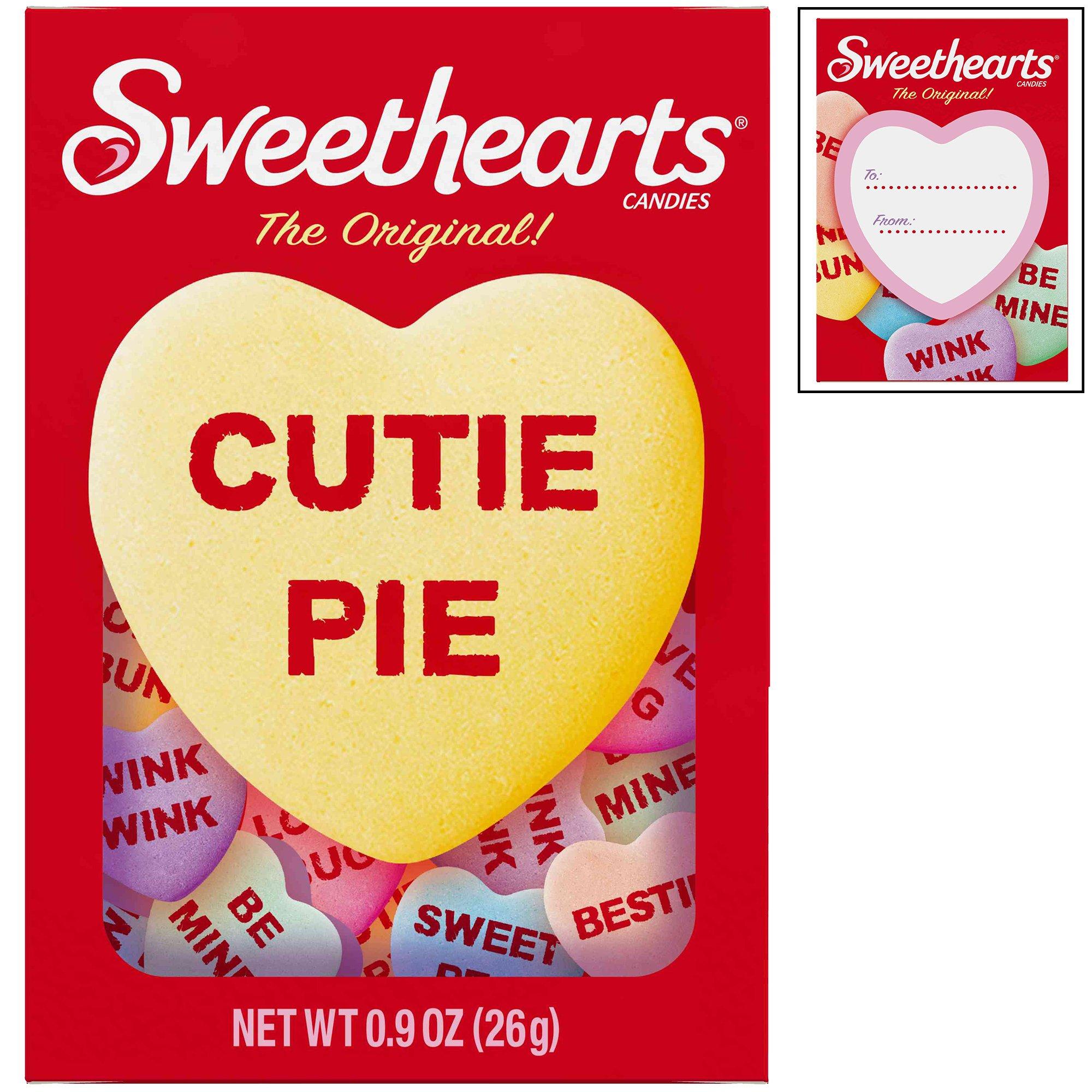 Sweethearts Conversation Candy Hearts Box, 0.9oz Valentine's Day