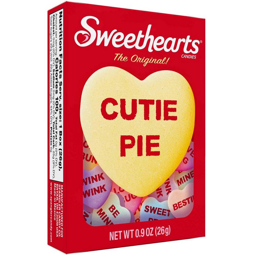 Sweethearts Conversation Hearts Candy Valentine's Day Box, 0.9oz - 7 Fruity Flavors