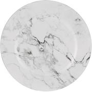White Marble Plastic Charger