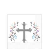 Silver Cross Holy Day Beverage Napkins, 5in, 36ct