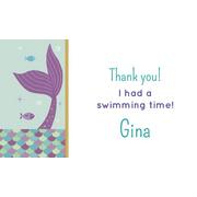 Custom Mermaid Wishes Thank You Notes