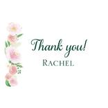 Custom Floral Baby Thank You Notes