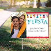 Custom Fiesta Time Photo Yard Sign
