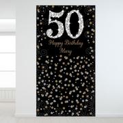 Custom Sparkling Celebration 50 Backdrop