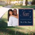 Custom Navy Love Bridal Photo Yard Sign