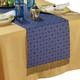 Blue & Gold Eid al-Fitr Fabric Table Runner