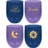 Ramadan Plastic Stemless Tumblers 4ct