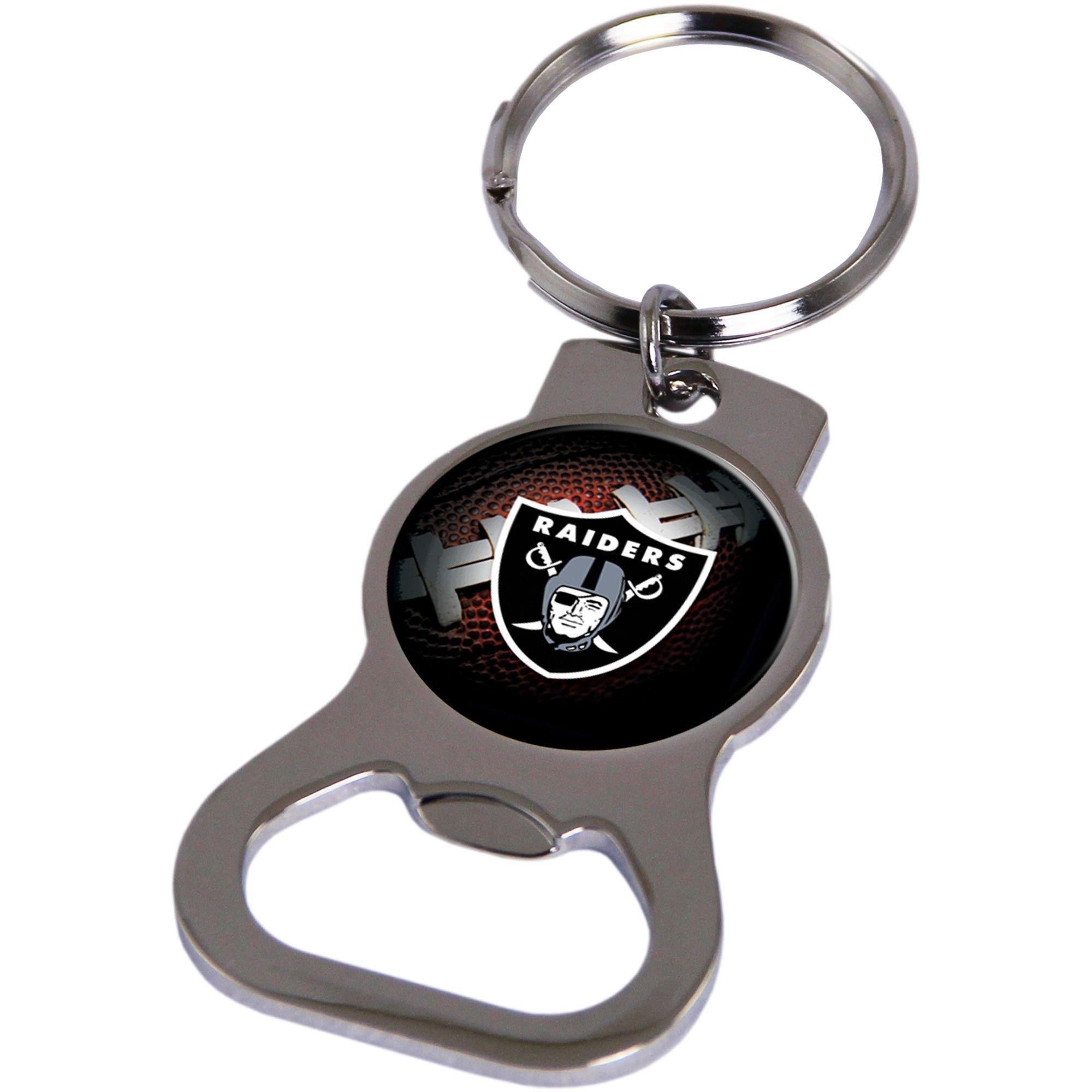 Las Vegas Raiders Bottle Opener Keychain, 1 1/4in x 2 1/2in