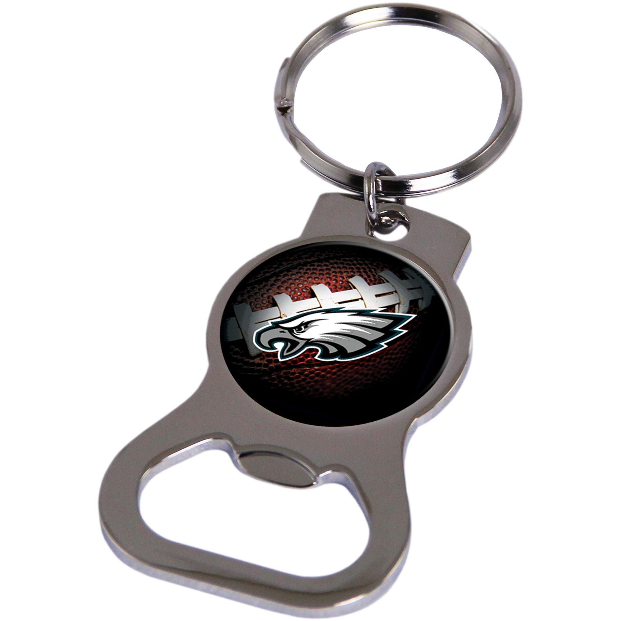 Philadelphia Eagles Bottle Opener Keychain 1 1/4in x 2 1/2in Party City