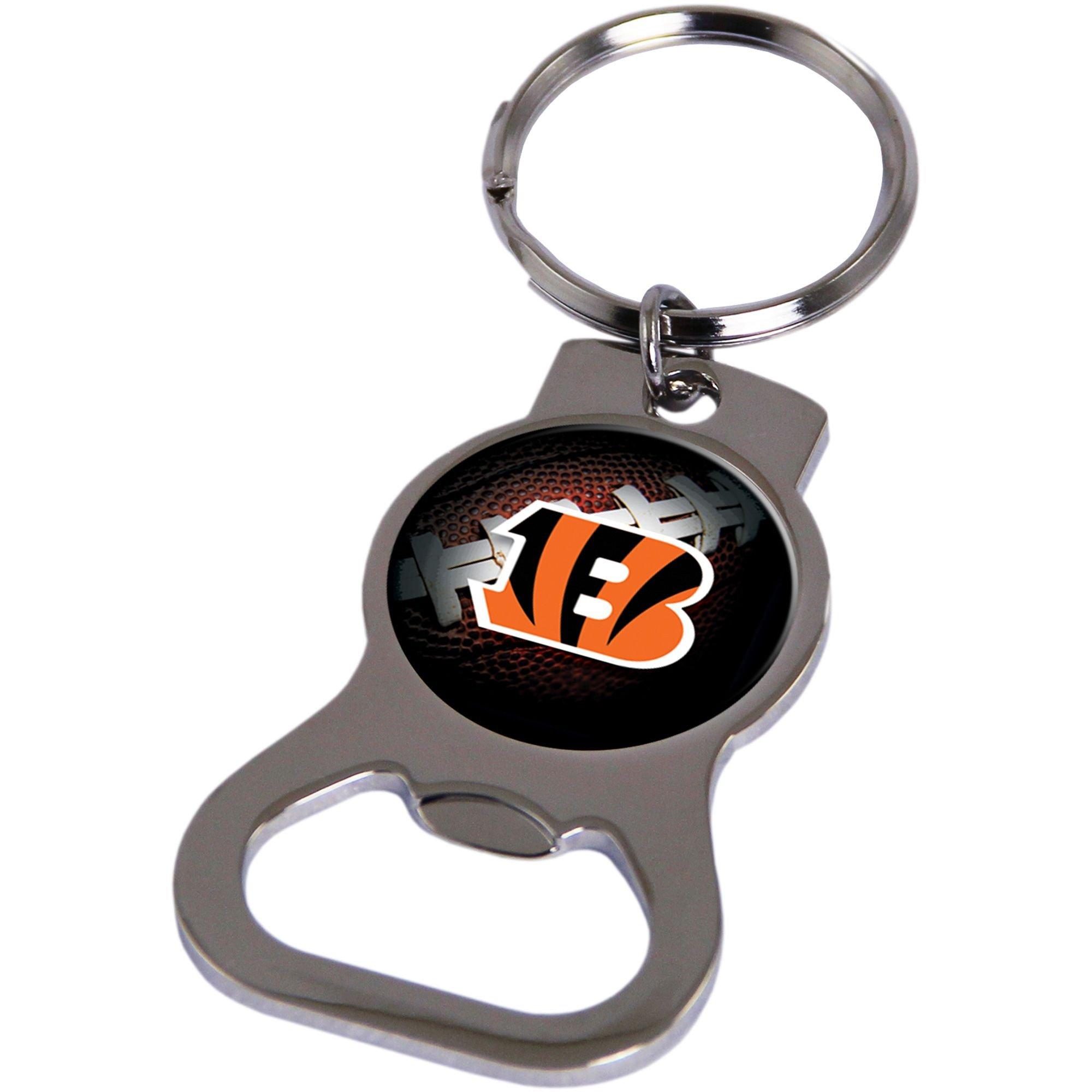 Cincinnati Bengals Bottle Opener Keychain 1 1/4in x 2 1/2in Party City