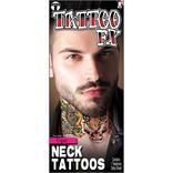 Tiger Neck Tattoo 1 Sheet - Tinsley Transfers