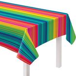 Serape Striped Flannel-Backed Vinyl Table Cover