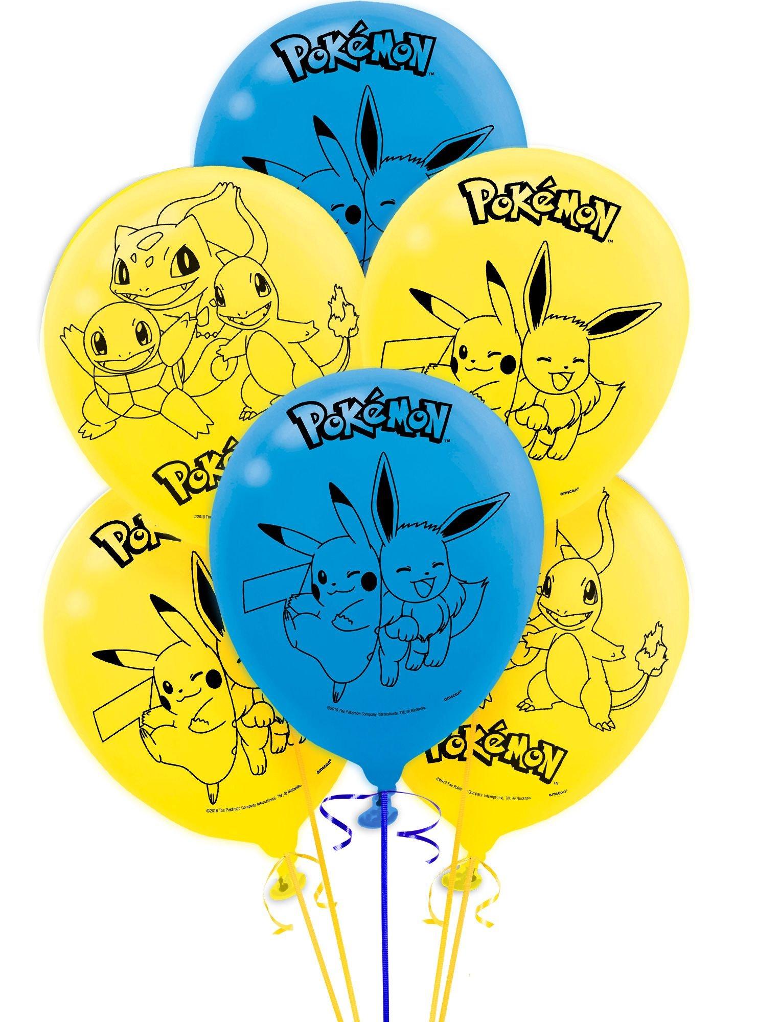 Pokemon Balloons Baby Shower Supplies Pikachu Birthday Party Decorations  Number Foil Helium Balloons Party Supplies Boy Gifts