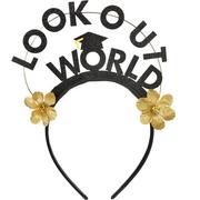 Look Out World Graduation Headband