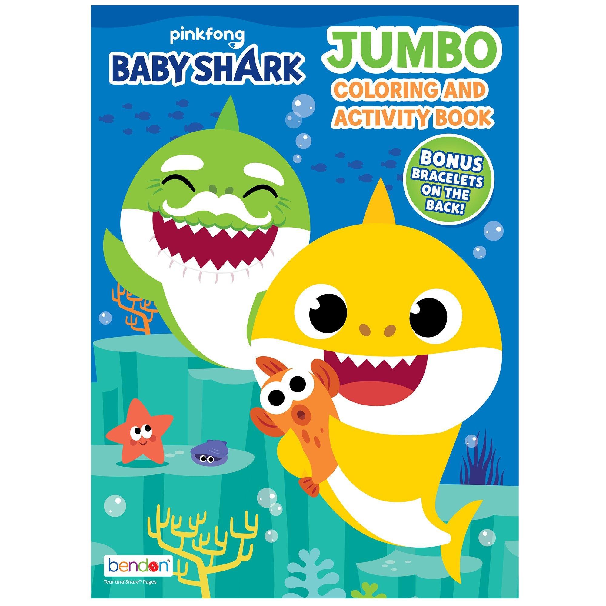 Baby Shark Jumbo Coloring & Activity Book | Party City