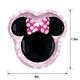 Shaped Minnie Mouse Forever Lunch Plates, 8ct