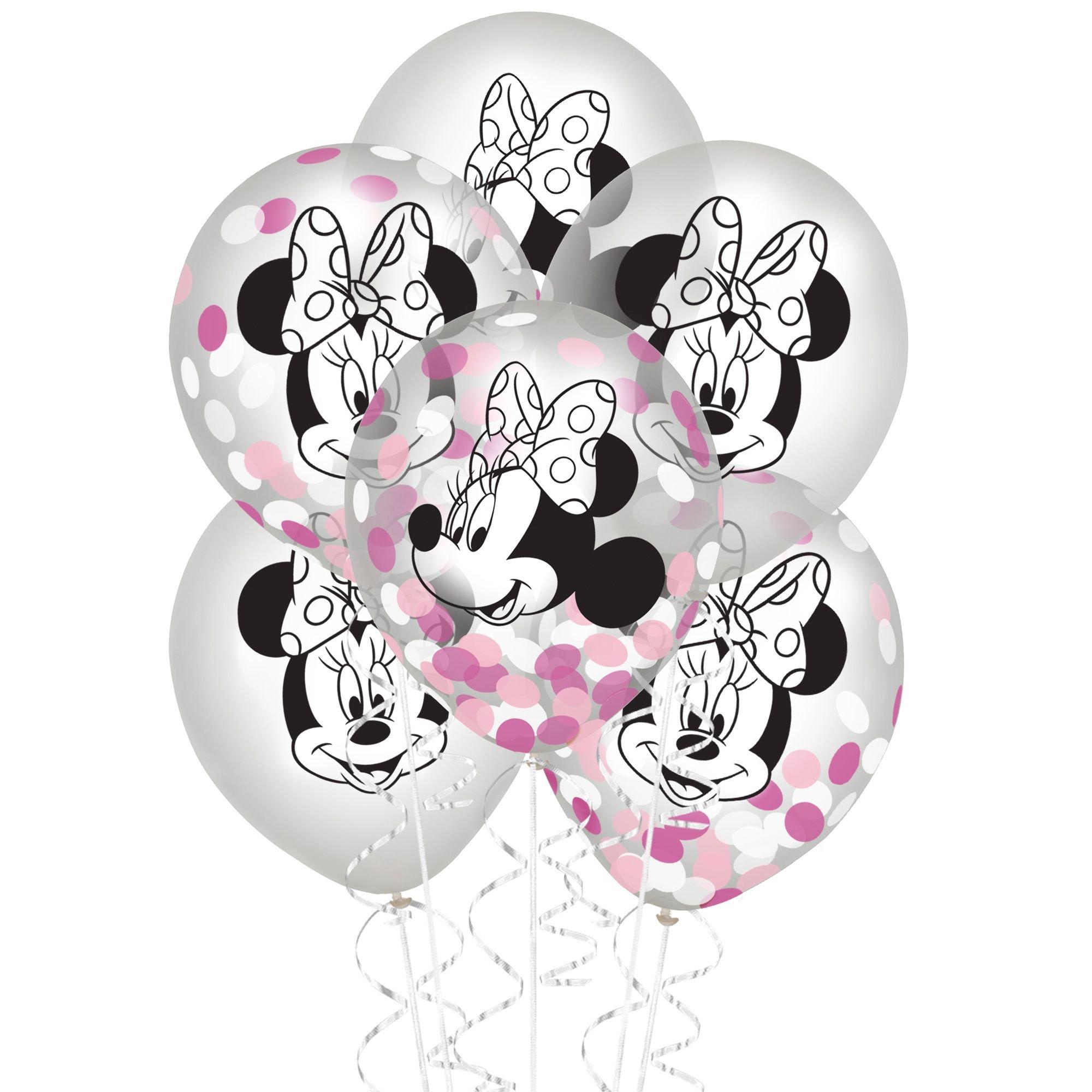 Echt niet Weven Nieuwe betekenis Minnie Mouse Forever Confetti Balloons 6ct | Party City