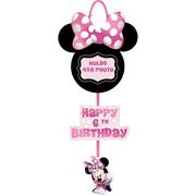 Minnie Mouse Forever Personalized Birthday Photo Sign