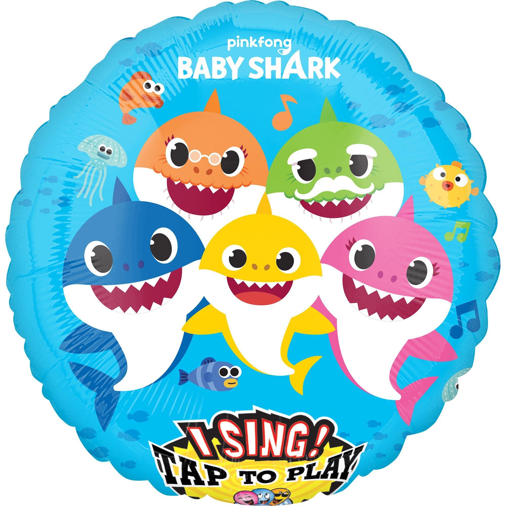 Baby Shark Balloon 28in - Singing | Party City