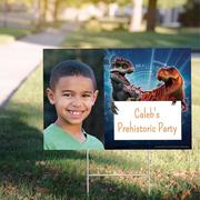 Custom Jurassic World Photo Yard Sign