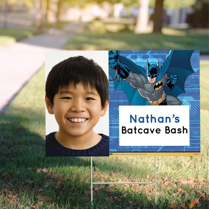 Custom Batman Photo Yard Sign