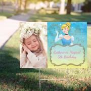 Custom Cinderella Once Upon a Time Photo Yard Sign