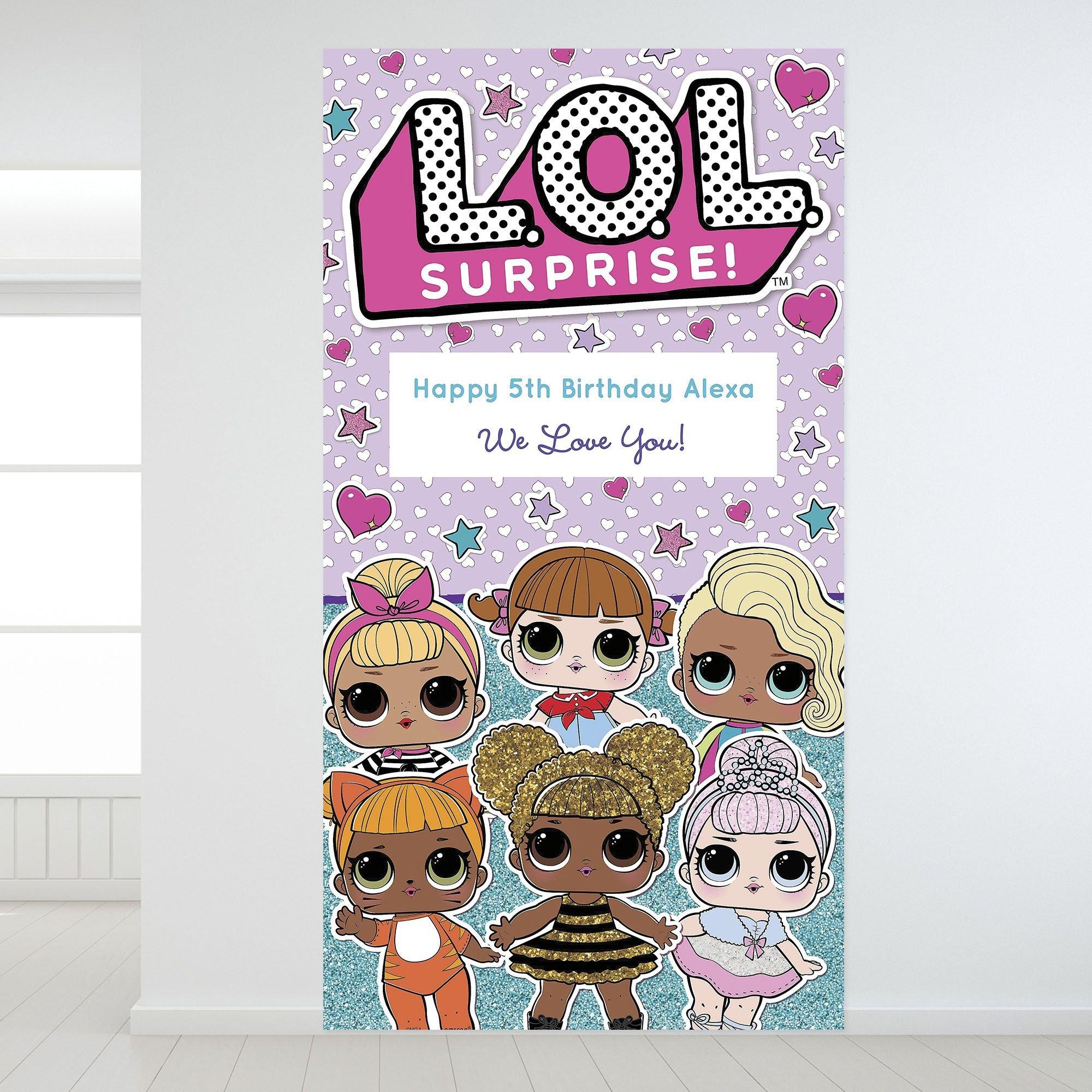 Custom L.O.L. Surprise! Backdrop